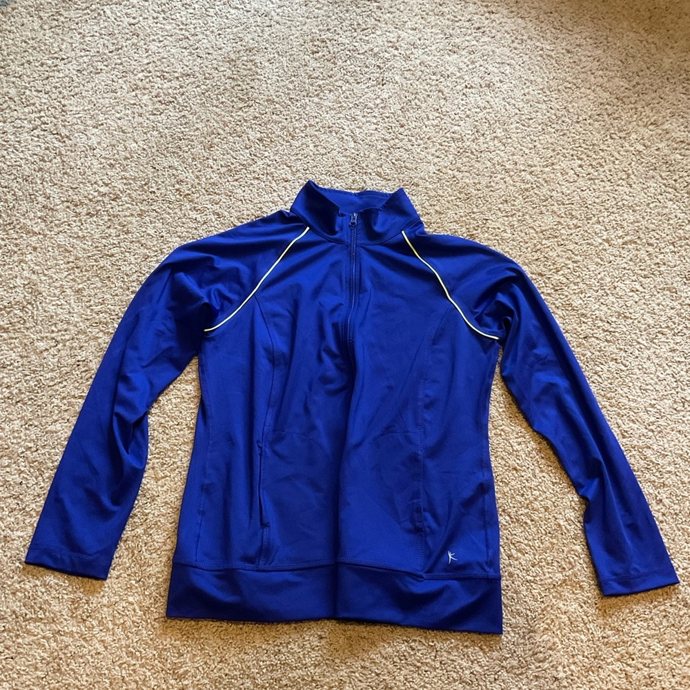 Danskin Blue Sweatshirt with White Accents